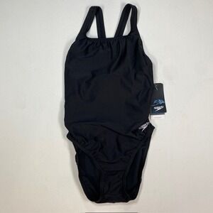 Speedo Pro LT One Piece Women's Swimsuit Team Black Size 10/36 New $49.50